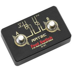 [Artec] BLACK AIR PEDAL  2ch Foot switch  (SE-2FS)